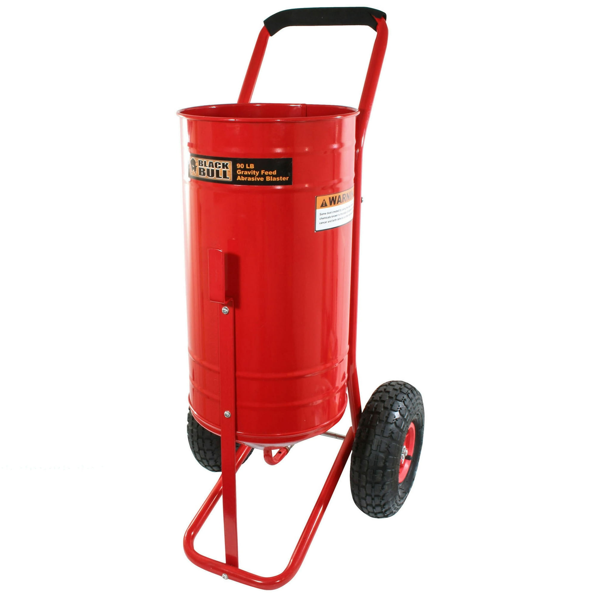 Black Bull 90 Lb Gravity Feed Abrasive Blaster with 90 psi and No Batteries Included