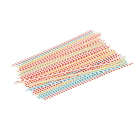 500 Pcs Colorful Flexible Plastic Straws, BPA-Free Disposable Bendy Straws, 10.2" Long and 0.23'' Diameter
