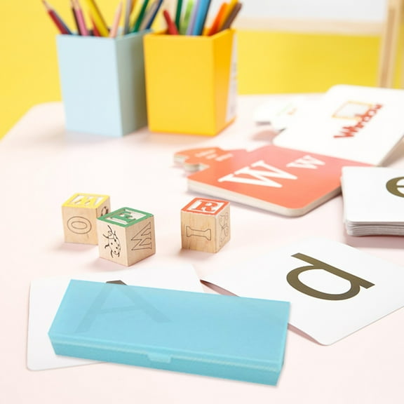 Student Organizer Pen Pouch Pencil Case Translucent Frosted Stationery Case