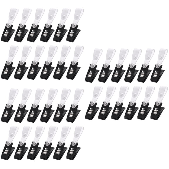 90 pcs Anti Wind Flag Clips Lawn Flag Stopper Garden Banner Clamps Windproof Flag Plastic Clips