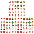 thumbnail image 1 of 90 pcs Flat Back Resin Accessories Christmas Lovely Charms Cartoon Pendants, 1 of 5