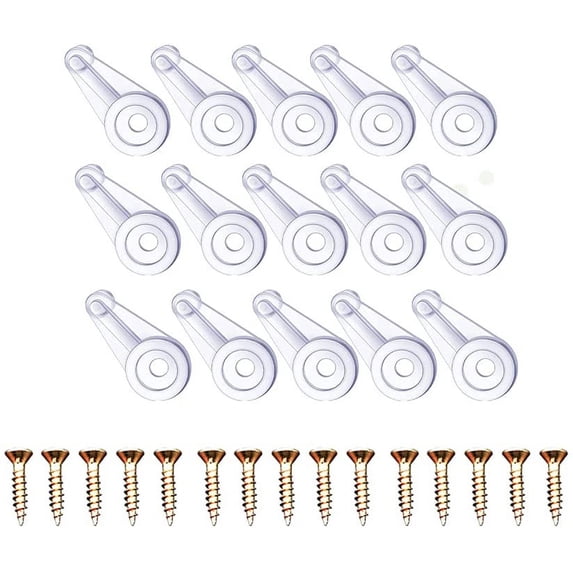 90 pcs Glass Retainer Clips Kit with Screw,Glass Door Retainer Clips ...