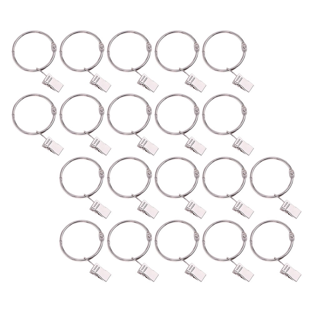 90 pcs Sturdy Curtain Clips with Ring Shower Curtain Clips for Home
