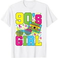 thumbnail image 1 of 90's Girl Retro 1990s 90s Style Party Outfit Women Girls T-Shirt100% cotton, 1 of 4