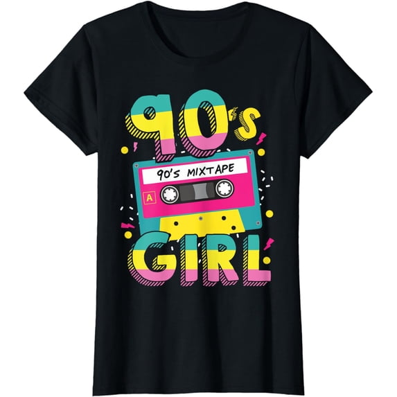 90's Girl Style Retro Vintage Outfits Clothes Old Cassette T-Shirt