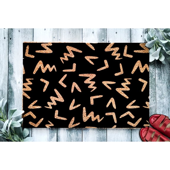 90's Hiphop Pattern Style Doormat | Urban Decor | Cute Doormat | Door Mat Funny | Welcome Mat | Housewarming Gift | New Home | Closing Gift