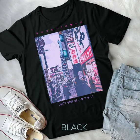 90's Lofi Tokyo Japanese Streetwear Aesthetic Graphic Unisex Form T ...
