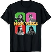 SANSEIN 90’s Mom Vibes Vintage Retro Funny Mom Life Mother Day T-Shirt