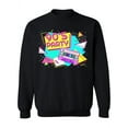 thumbnail image 1 of 90's Party Cassette Sweatshirt Women -Image by Shutterstock, Female Small, 1 of 4