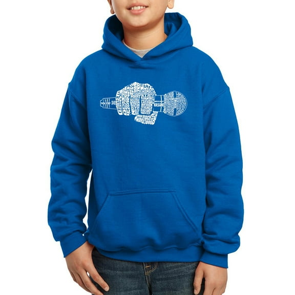 90's Rappers - Boy's Word Art Hooded Sweatshirt