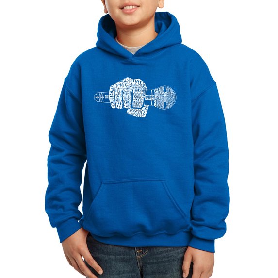90's Rappers - Boy's Word Art Hooded Sweatshirt