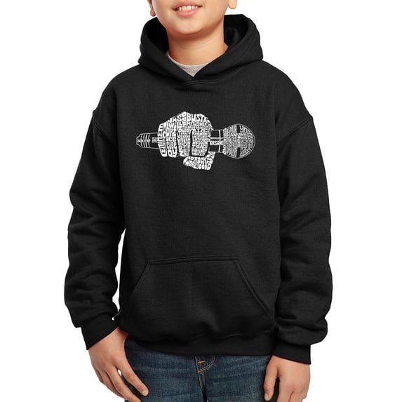 90's Rappers - Boy's Word Art Hooded Sweatshirt