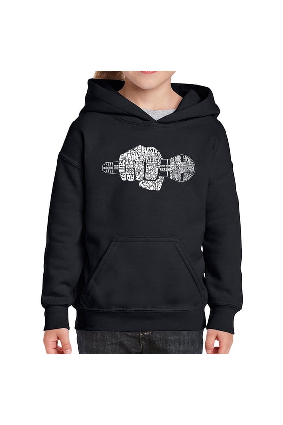 90's Rappers - Girl's Word Art Hooded Sweatshirt