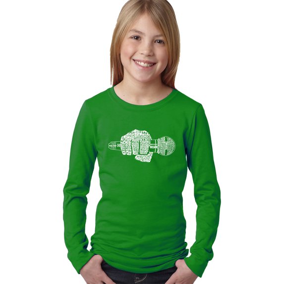 90's Rappers - Girl's Word Art Long Sleeve T-Shirt