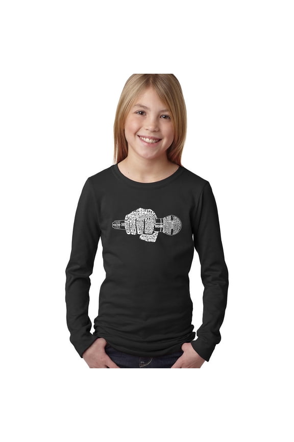 90's Rappers - Girl's Word Art Long Sleeve T-Shirt