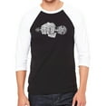 thumbnail image 1 of 90's Rappers - Men's Raglan Baseball Word Art T-Shirt, 1 of 2