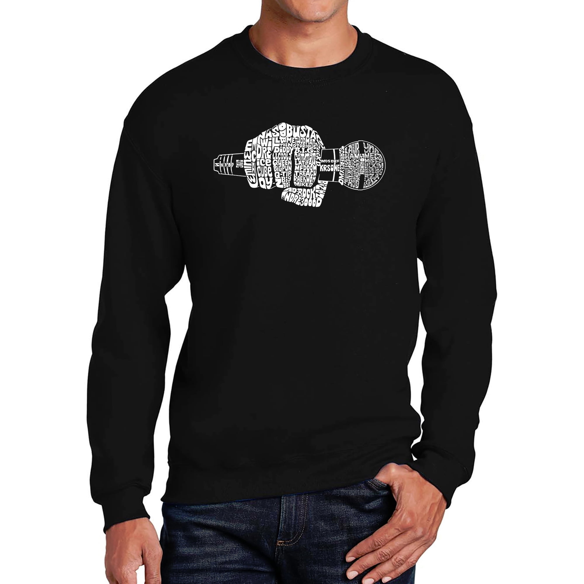 90's Rappers - Men's Word Art Crewneck Sweatshirt - Walmart.com
