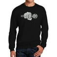 thumbnail image 1 of 90's Rappers - Men's Word Art Crewneck Sweatshirt, 1 of 2