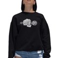 thumbnail image 1 of 90's Rappers - Women's Word Art Crewneck Sweatshirt, 1 of 2