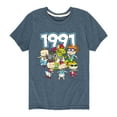thumbnail image 1 of 90's Rugrats Back - Toddler And Youth Short Sleeve Graphic T-Shirt, 1 of 5