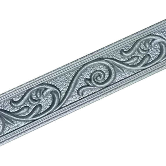 90 x 2.36 Inch Foam Molding Trim Peel and Stick, Flexible Crown Molding Wallpaper Border Self Adhesive, 3D Wall Base Moulding Trim, Wall Edging Lines Foam Baseboard for Home Hotel DIY