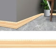 thumbnail image 1 of 90"x 3" Peel Stick Foam Molding Trim, Flexible Baseboard Molding Trim, Peel and Stick Self-Adhesive Design Wall Trim, Caulk and Trim Strips for Wall, Baseboard, Ceiling, Home Improvement, 1 of 3