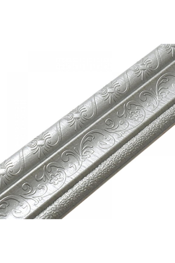 90"x 3" Self Adhesive Flexible Foam Molding Trim, 3D Sticky Decorative Wall Lines Border Lines for Home, Office, Hotel DIY Decoration