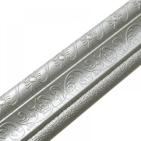 90"x 3" Self Adhesive Flexible Foam Molding Trim, 3D Sticky Decorative Wall Lines Border Lines for Home, Office, Hotel DIY Decoration