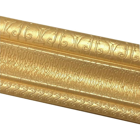 90"x 3" Self Adhesive Flexible Foam Molding Trim, 3D Sticky Decorative Wall Lines Wallpaper Border for Home, Office, Hotel DIY Decoration