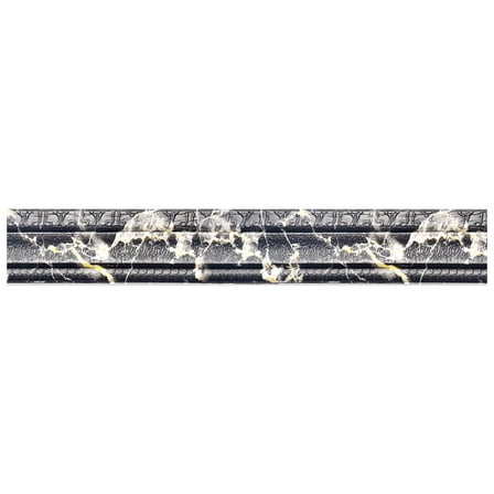 90 x 3 inch Crown Molding Peel and Stick 3D Flexible Foam Wall Trim Self Adhesive Wallpaper Border Decorative Edging Baseboard Lines for Border Wall Hotel DIY Decor