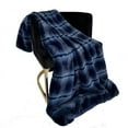 thumbnail image 1 of 90 x 90 in. Fluffy Fields Faux Fur Luxury Throw Blanket, Blue, 1 of 1