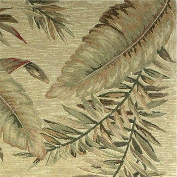 90 x 90 in. Ivory Wool Rug