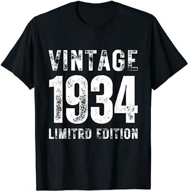 90 years old 90th Birthday Anniversary Best Limited 1934 T-Shirt ...