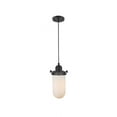 thumbnail image 1 of 900-1P-BK-CE231-BK-W Innovations Lighting Centri - 1 Light Cord Hung Mini Pendant In Industrial Style-10 Inches Tall and 4.5 Inches Wide-Matte Black, 1 of 1
