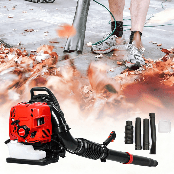 900 CFM Backpack Gas Leaf Blower 75.6CC 4 Cycle Ergonomic Harness System 210 MPH Low Vibration Cruise Control Powerful Gas Blowers for Lawn Yard Care Gifts for Dad