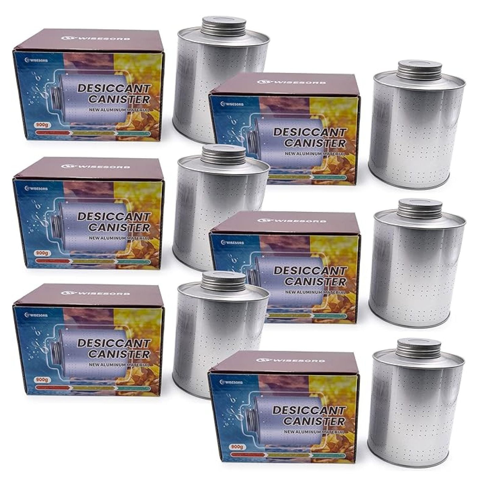 900 Gram 6 Pack for Home, Rechargeable Gun Safe , Gun Safe Accessories 2 LBS for Basement, Closet, Garage, Safe, Car, Moisture Absorbers Desiccants