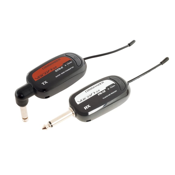 900 MHzwirelessplug-in receiver and 90 Degree right angle TRS instrument plug-intransmitter.