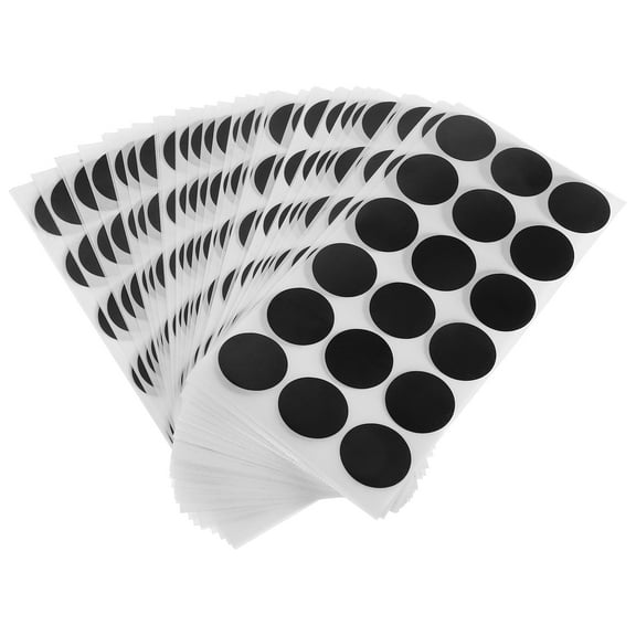 900 Pcs Paper Repair Patch Nail Stickers Circle Round Black