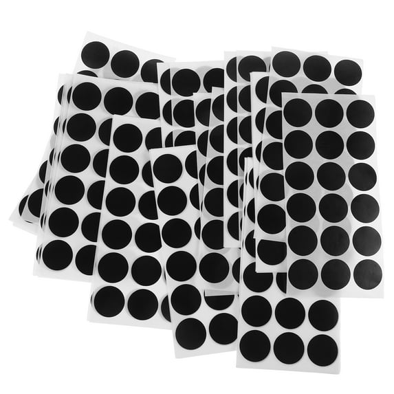 900 Pcs Paper Repair Patch Nail Stickers Round Black