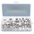 thumbnail image 1 of 900 Pcs Stainless Steel Flat Washers for Screws, 304 Stainless Steel, Assorted Sizes (M2 M2.5 M3 M4 M5 M6 M8 M10 M12) for Industrial Use, Washers for Bolts, 1 of 4