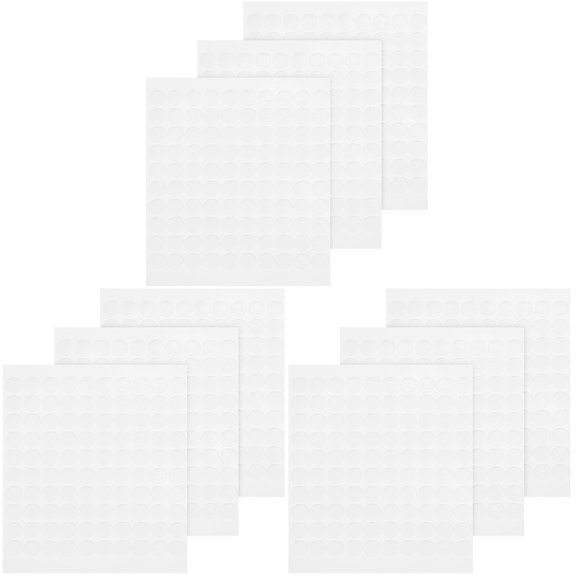 FENGGUIQU 900 Pcs Transparent Round Acrylic Fixing Adhesive Dots for Home Users Artists