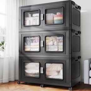 Shop Tall Storage Bins for Organized Home Spaces in Gray and Blue