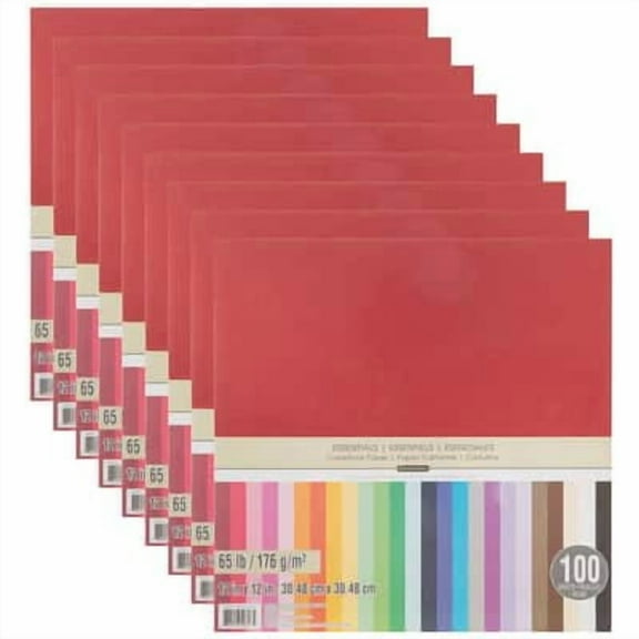 900 Sheets Essentials 12" x 12" Cardstock Paper by Recollections - Acid and Lignin Free Paper for Scrapbooks - Arts & Crafts - Bulk Pack
