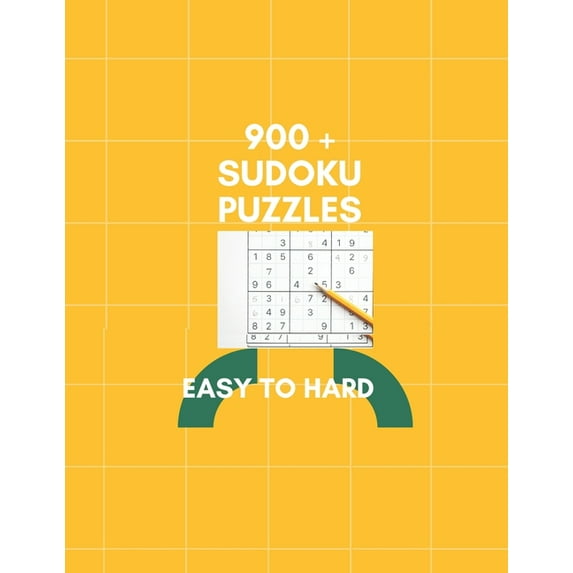 900+ Sudoku Puzzles Easy to Hard: Sudoku variety collection puzzle book for fun with answers (Paperback)