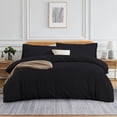 thumbnail image 1 of 900 TC 100% Egyptian Cotton Duvet Cover Zipper Closur Ultra Soft Durable and Fade Resistant Color Black Solid size Twin/Twin Xl, 1 of 7