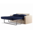 thumbnail image 1 of 900 Thread Count 100% Egyptian Cotton Sleeper Sofa Bed Sheet Set Solid Queen XL Size (60"x 80"x 10" ) with 4 -PCS Fitted Straps Color Navy Blue, 1 of 6