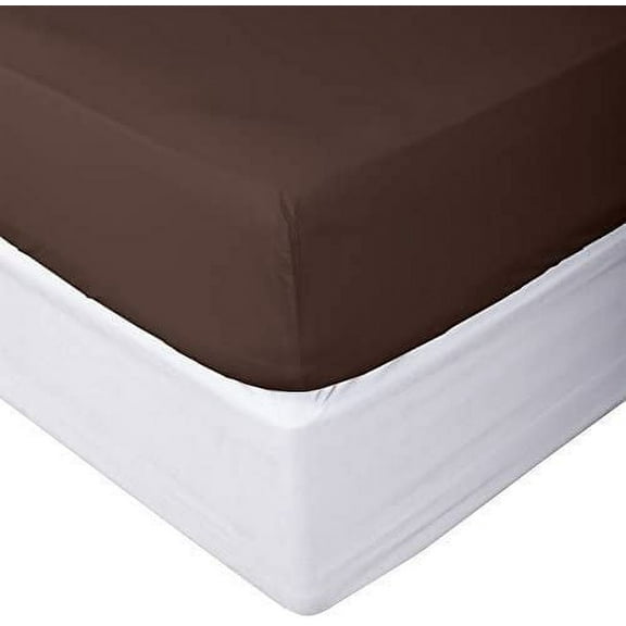 900 Thread Count 3 Piece (1- Fitted Sheet + 2- Pillow cover) Quality 24 Inch Deep Pocket 100% Egyptian Cotton Color Colclate Solid Size Queen