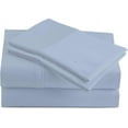 thumbnail image 1 of 900 Thread Count 4 Piece Quality Sheet Set 18 Inch DeepPocket 100% Egyptian Cotton Color Light Blue Solid Size California King, 1 of 5