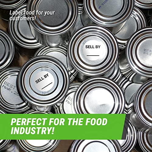 900 Use by Labels, 1.5" Round Dot Use by Date Stickers for Food Expiration Day Dots Food