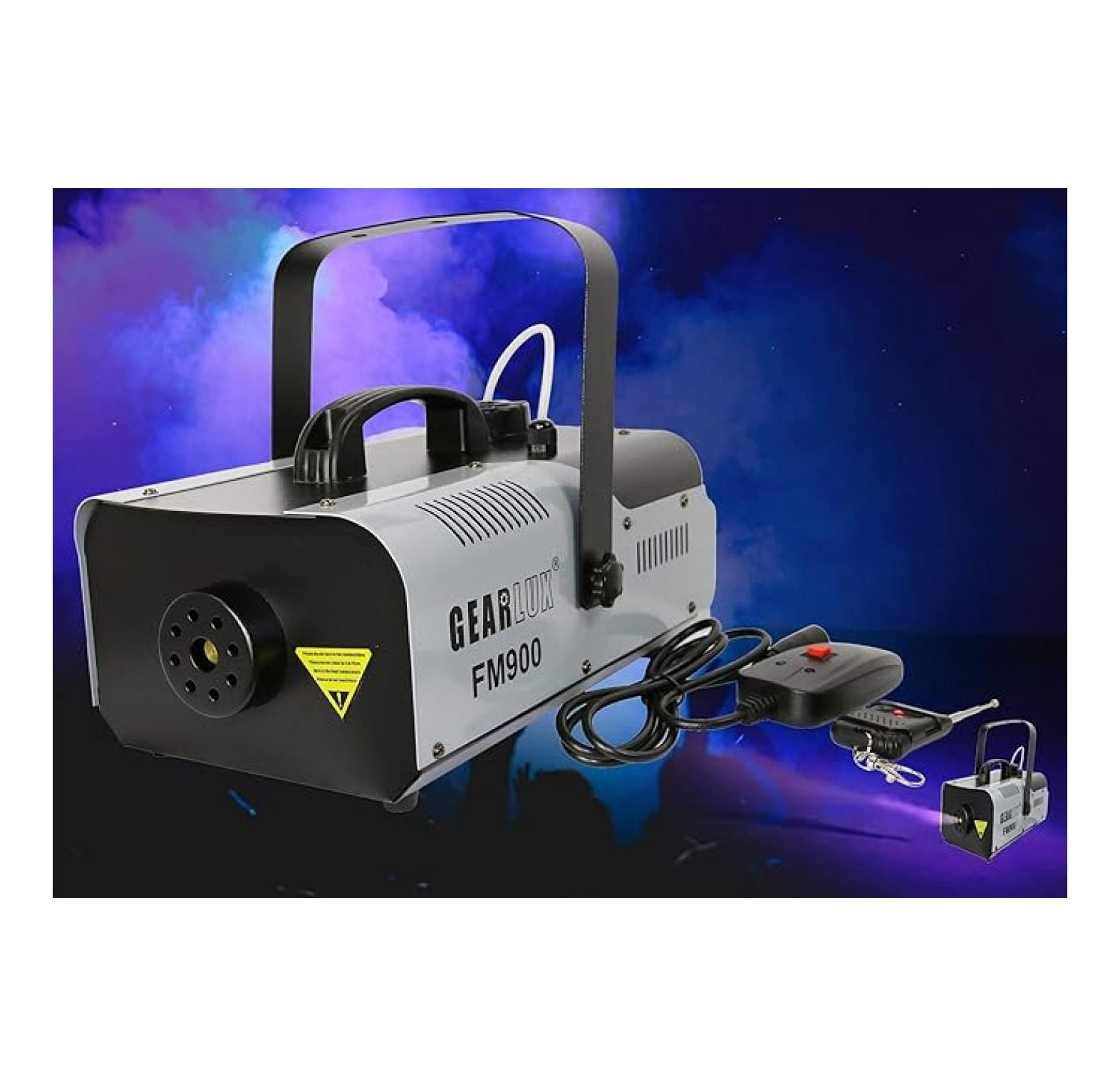 900-Watt Compact Fog Machine with Wire and Wireless Control